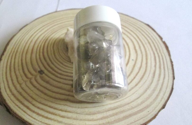 Smoky Quartz Crystal chip bottle | 50 Gms. Natural Gemstone Chips | Manifestation Crystals Bottle | Crystal Chip healing bottle | Reiki Stone Chips | DIY CrystalL Chips - Image 5