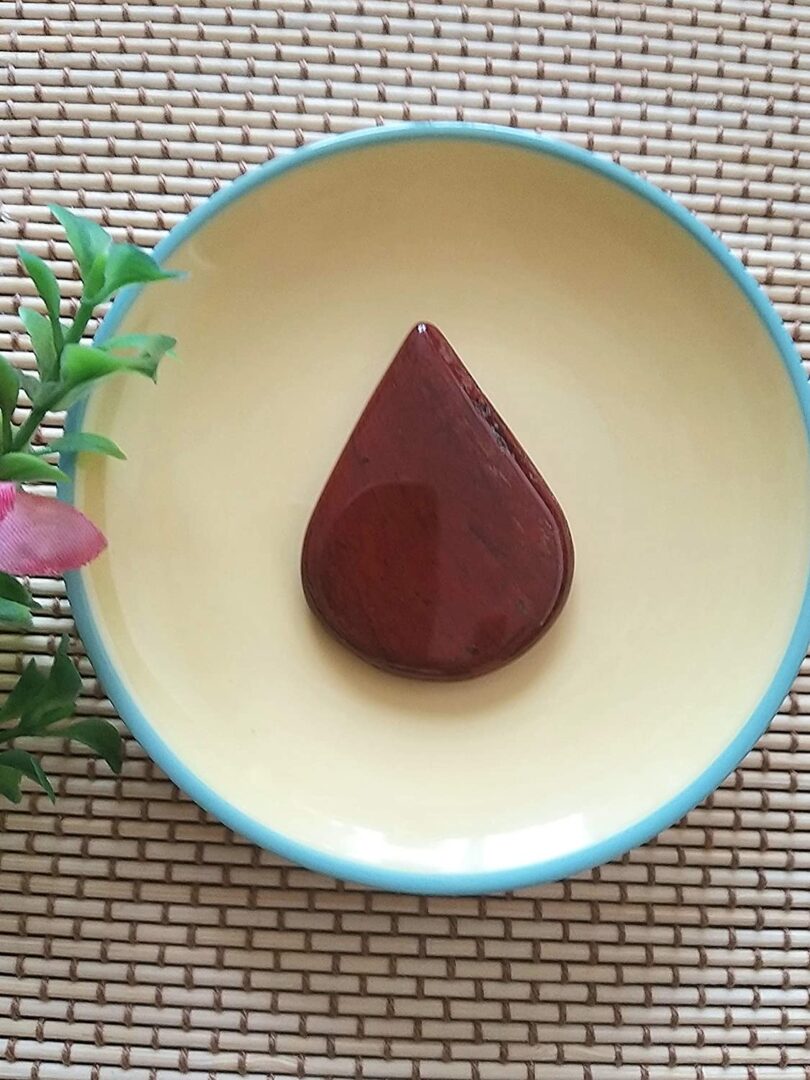 Red Jasper Crystal Cabochon | Red Jasper Crystal Energy Cabochon | 50mm Crystal Cabochon | Healing Crystal | Meditation | Gift Crystal Energy Cabochon - Image 2