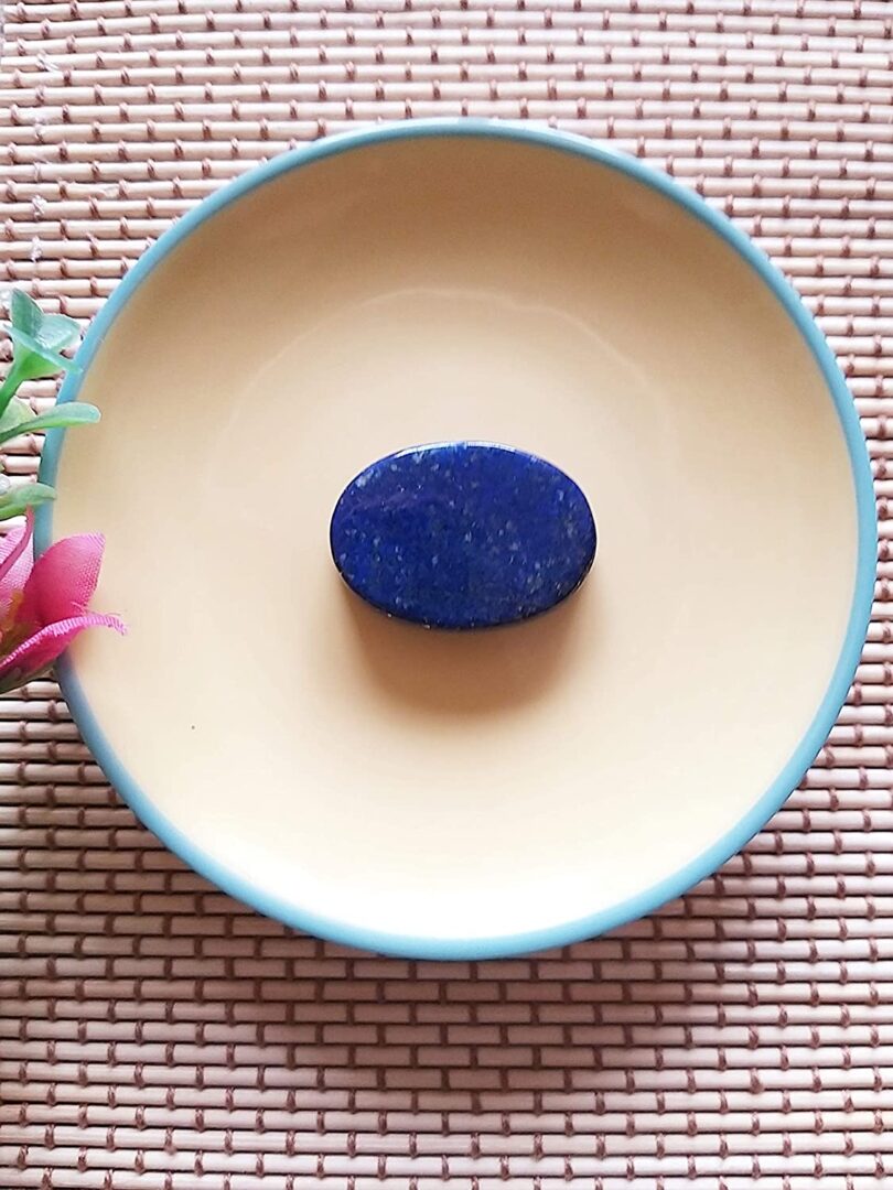 Lapis Lazuli Crystal Cabochon | Natural Lapis Lazuli Crystal | 30mm Crystal Cabochon | Healing Crystal | Meditation | Gift Crystal Cabochon - Image 2