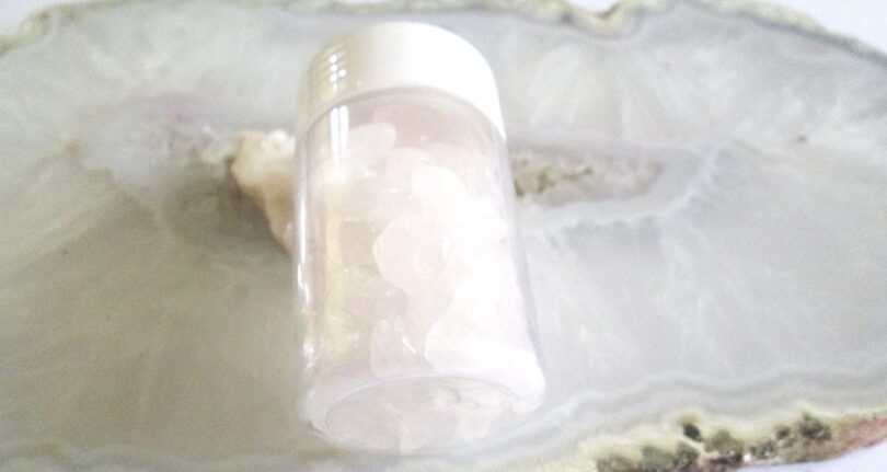 Rose Quartz Crystal chip bottle | 50 Gms. Natural Gemstone Chips | Manifestation Crystals Bottle | Crystal Chip healing bottle | Reiki Stone Chips | DIY CrystalL Chips - Image 5