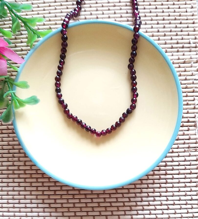 Garnet Energy Necklace | Natural Garnet Necklace | Crystal Energy Necklace | Healing stone | Gift Crystal Necklace