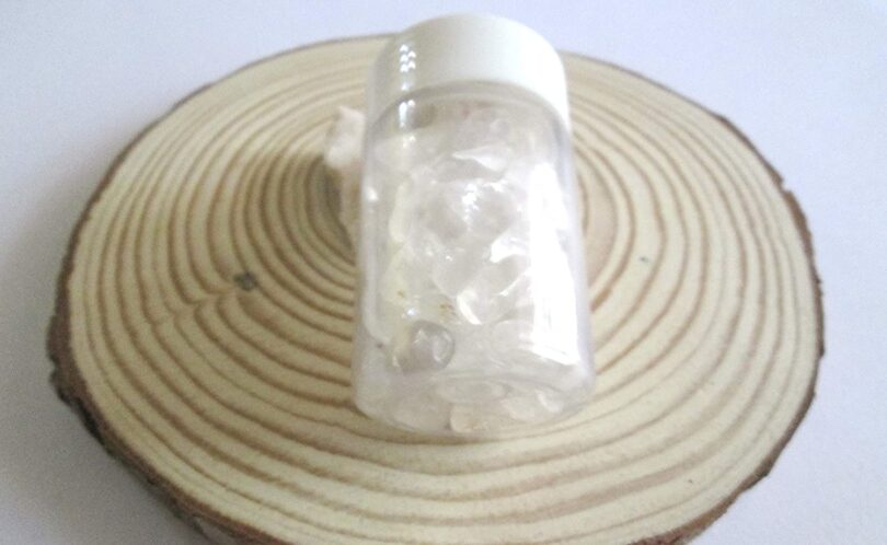 Clear Quartz Crystal chip bottle | 50 Gms. Natural Gemstone Chips | Manifestation Crystals Bottle | Crystal Chip healing bottle | Reiki Stone Chips | DIY CrystalL Chips - Image 4