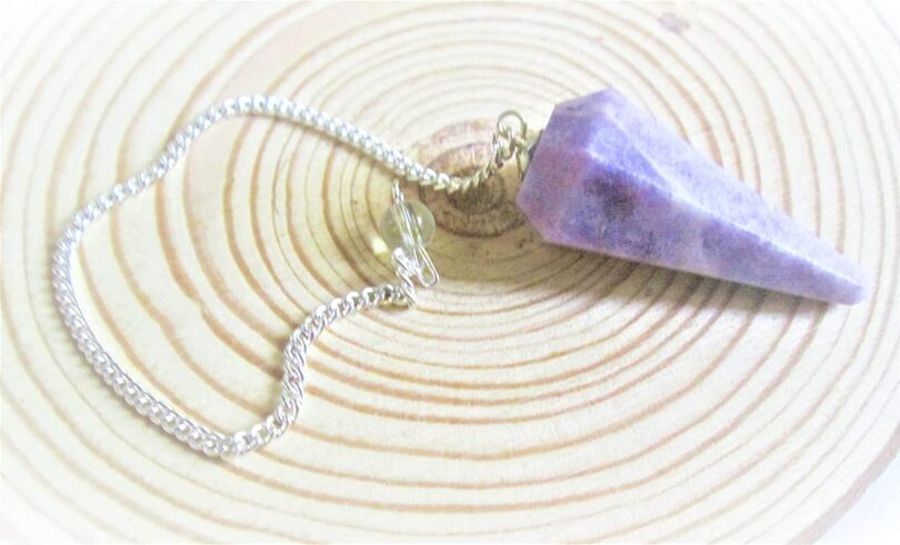 Lepidolite Pendulum | Natural Lepidolite Crystals | Crystal Dowsing Pendulum | Scrying Healing Crystal | Gift Crystal Energy Pendulum | Natural Healing Stone Pendulum | Gift Packing - Image 7