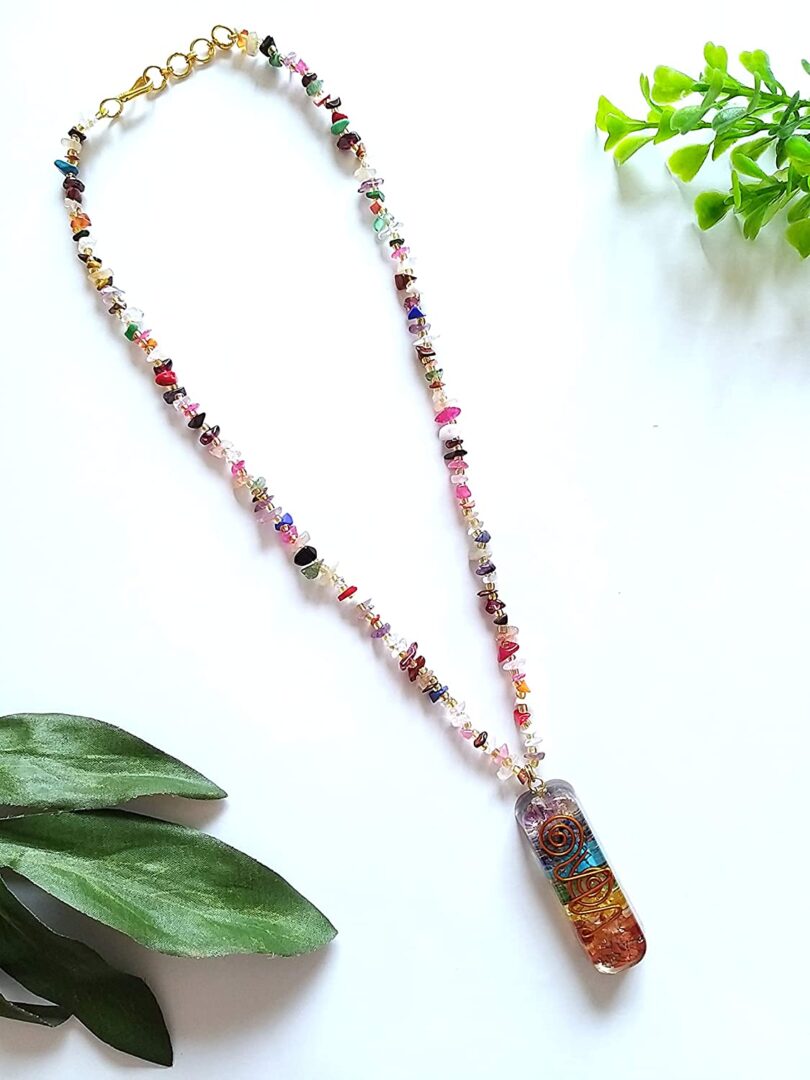 7 Chakra Energy Neclace | Natural 7 Chakra Crystal Neclace | Crystal Energy Necklace | Healing Crystals | Meditation | Gift 7 Chakra - Image 3