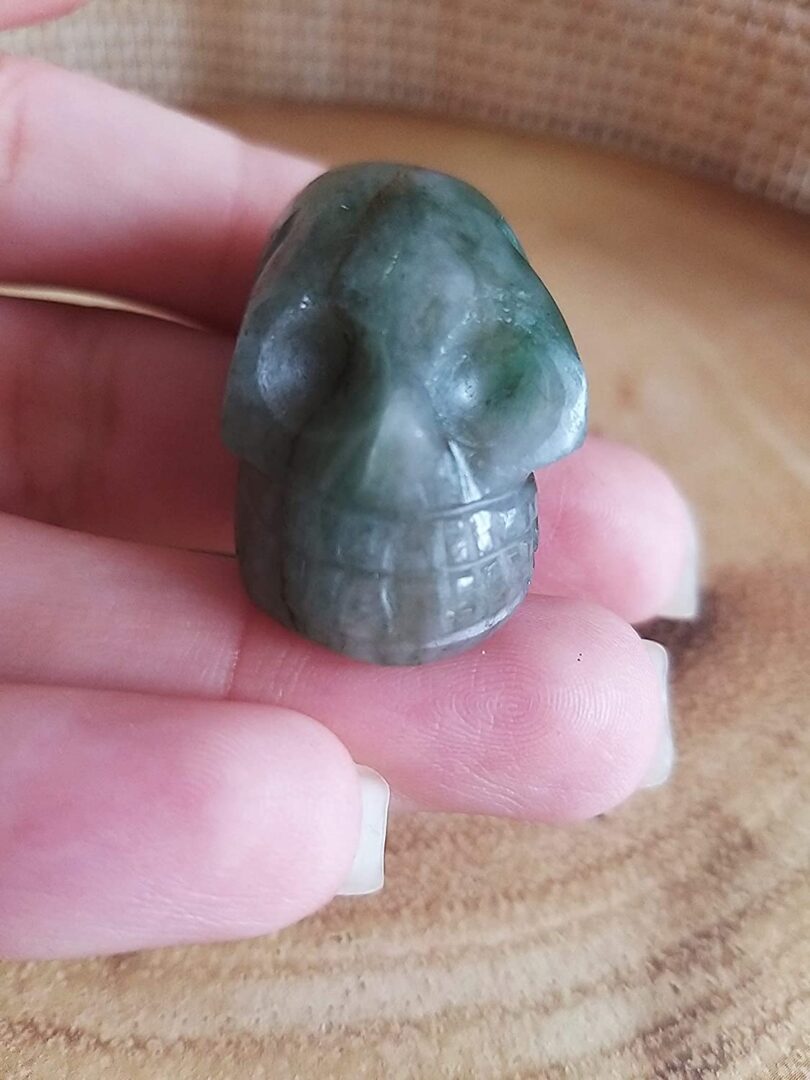 Green Fluorite Crystal Skull | 30mm Crystal Skull | Crystal Skull Halloween Decoration | Green Fluorite Skull Gift | Gift Skull Carving - Image 4