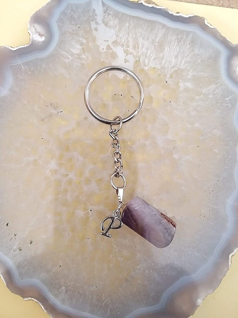 Initial - P - with Crystal Keyring | Stunning Personalised Keyring | Crystal Keyring with Inital | Gift Personalised Keyring | Birthday Gift - Image 2