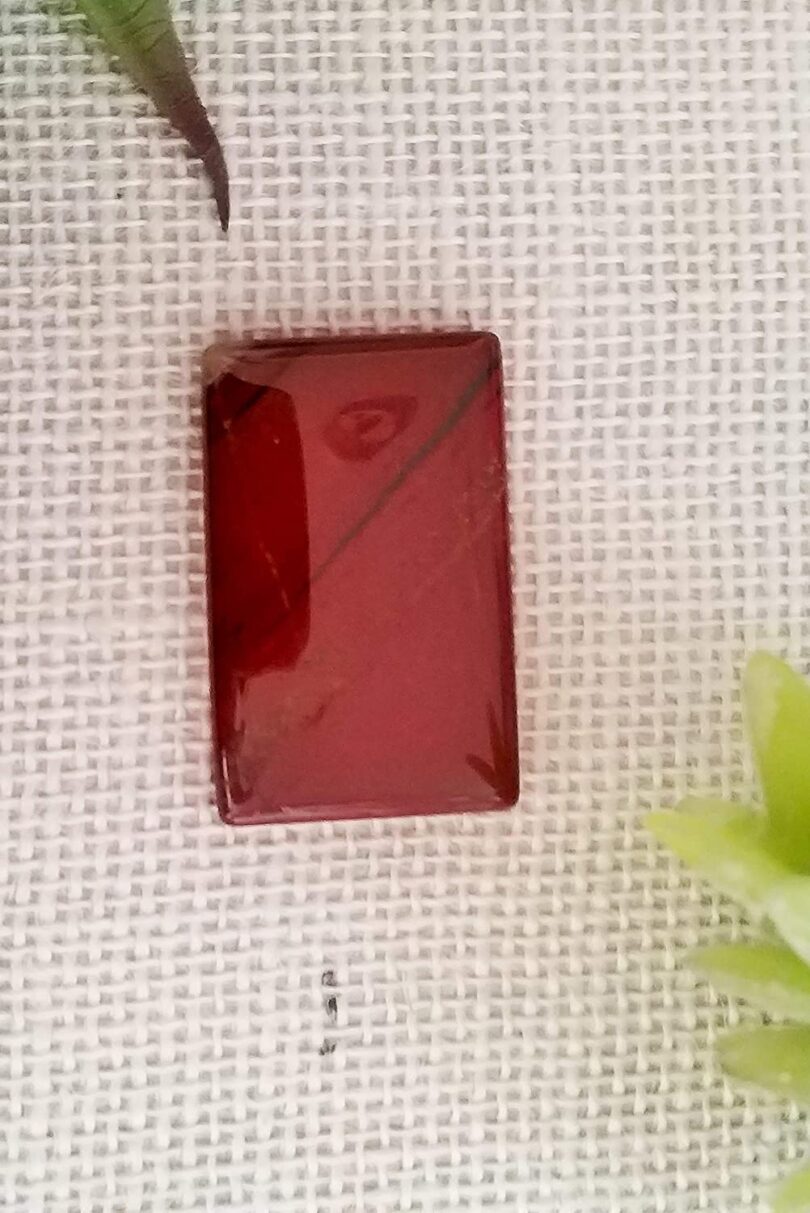 Red Jasper Crystal Cabochon | 50mm Red Jasper Pocket Palmstone | Natural Crystal Energy Cabochon | Healing Worry Stone | Meditation | Gift Energy Palmstone - Image 3