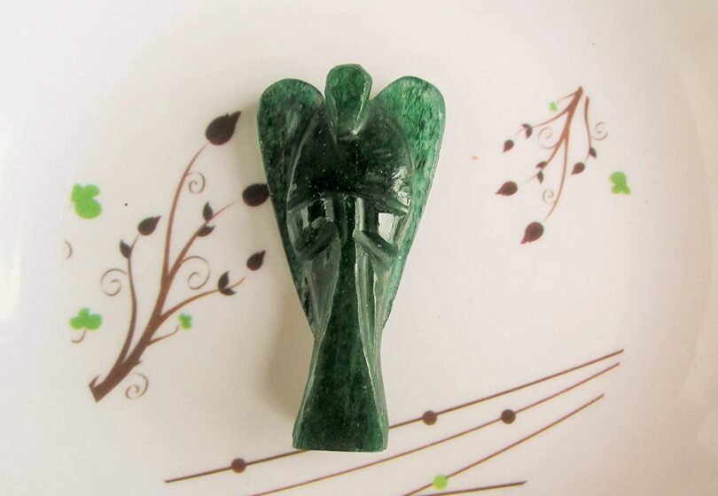 Green Aventurine Energy Angel | Green Aventurine Crystal Angel | 60mm Energy Angel | Healing Crystal Meditation | Gift Crystal Energy Angel