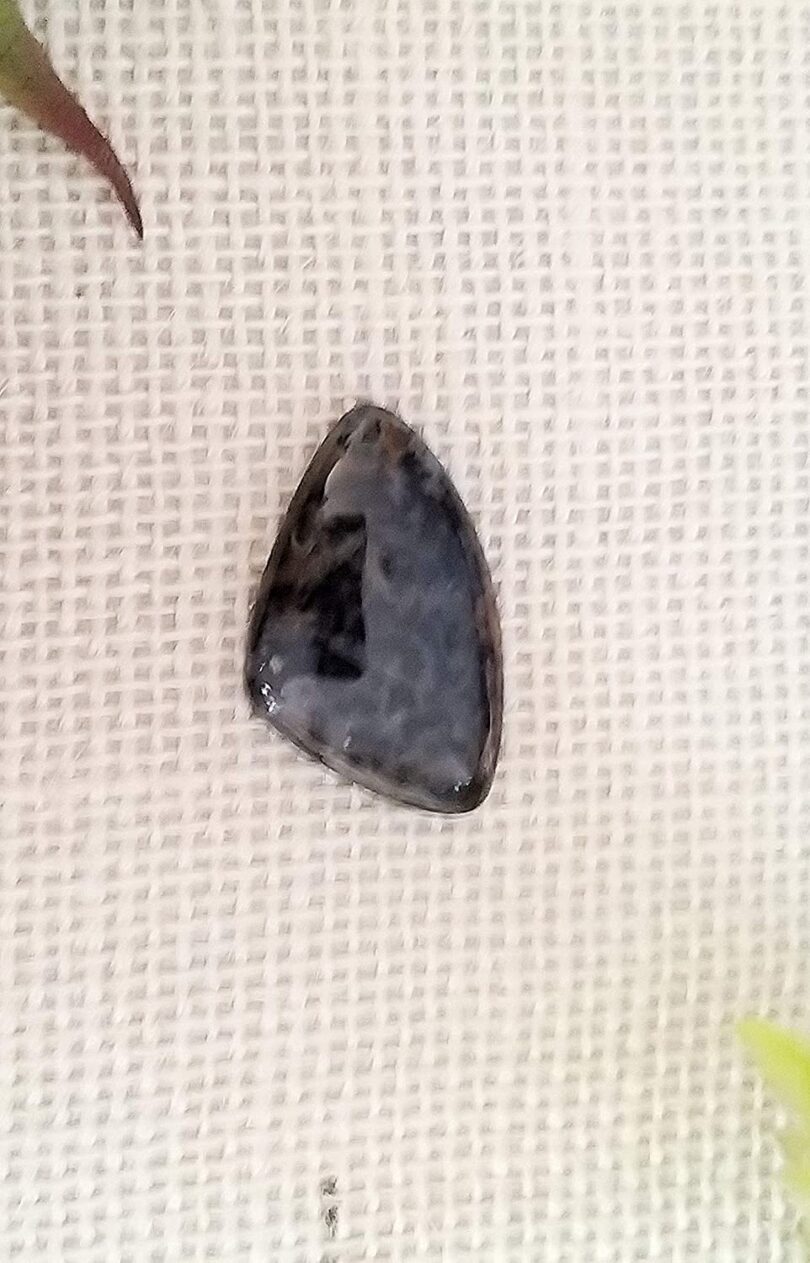 Black obsidian Crystal Cabochon | 40mm Blaxk Obsidian Pocket Palmstone | Natural Crystal Energy Cabochon | Healing Worry Stone | Meditation | Gift Energy Palmstone - Image 3