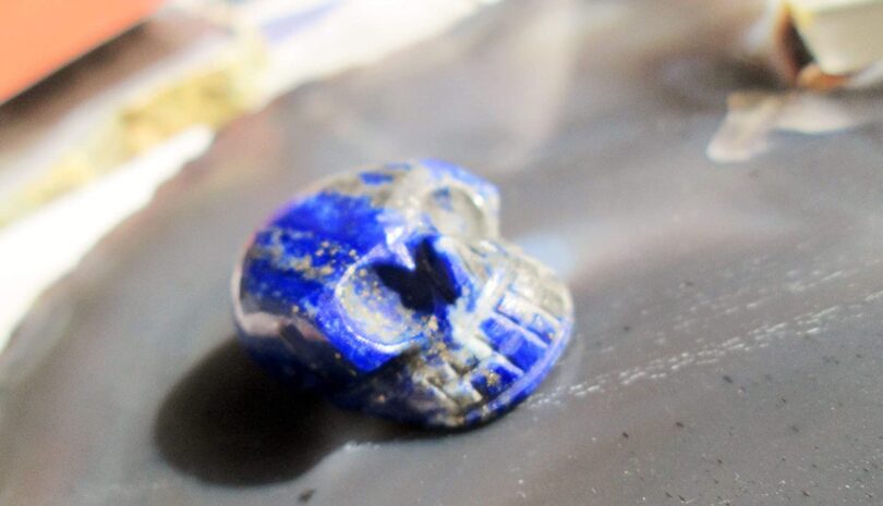 Lapis lazuli Crystal Skull | 30mm Crystal Skull | Crystal Skull Halloween Decoration | Lapis Lazuli Skull Gift | Gift Skull Carving - Image 3