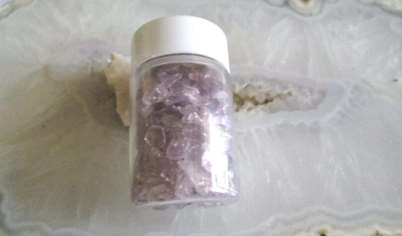 Amethyst Crystal chip bottle | 50 Gms. Natural Gemstone Chips | Manifestation Crystals Bottle | Crystal Chip healing bottle | Reiki Stone Chips | DIY CrystalL Chips - Image 4