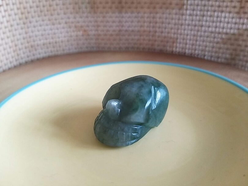 Green Fluorite Crystal Skull | 30mm Crystal Skull | Crystal Skull Halloween Decoration | Green Fluorite Skull Gift | Gift Skull Carving - Image 6