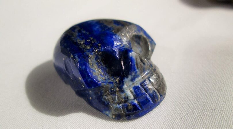 Lapis lazuli Crystal Skull | 30mm Crystal Skull | Crystal Skull Halloween Decoration | Lapis Lazuli Skull Gift | Gift Skull Carving - Image 4