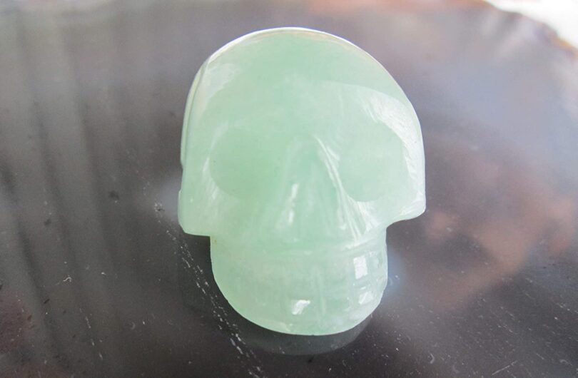 Aquamarine Crystal Skull | 30mm Crystal Skull | Crystal Skull Halloween Decoration | Aquamarine Skull Gift | Gift Skull Carving - Image 3