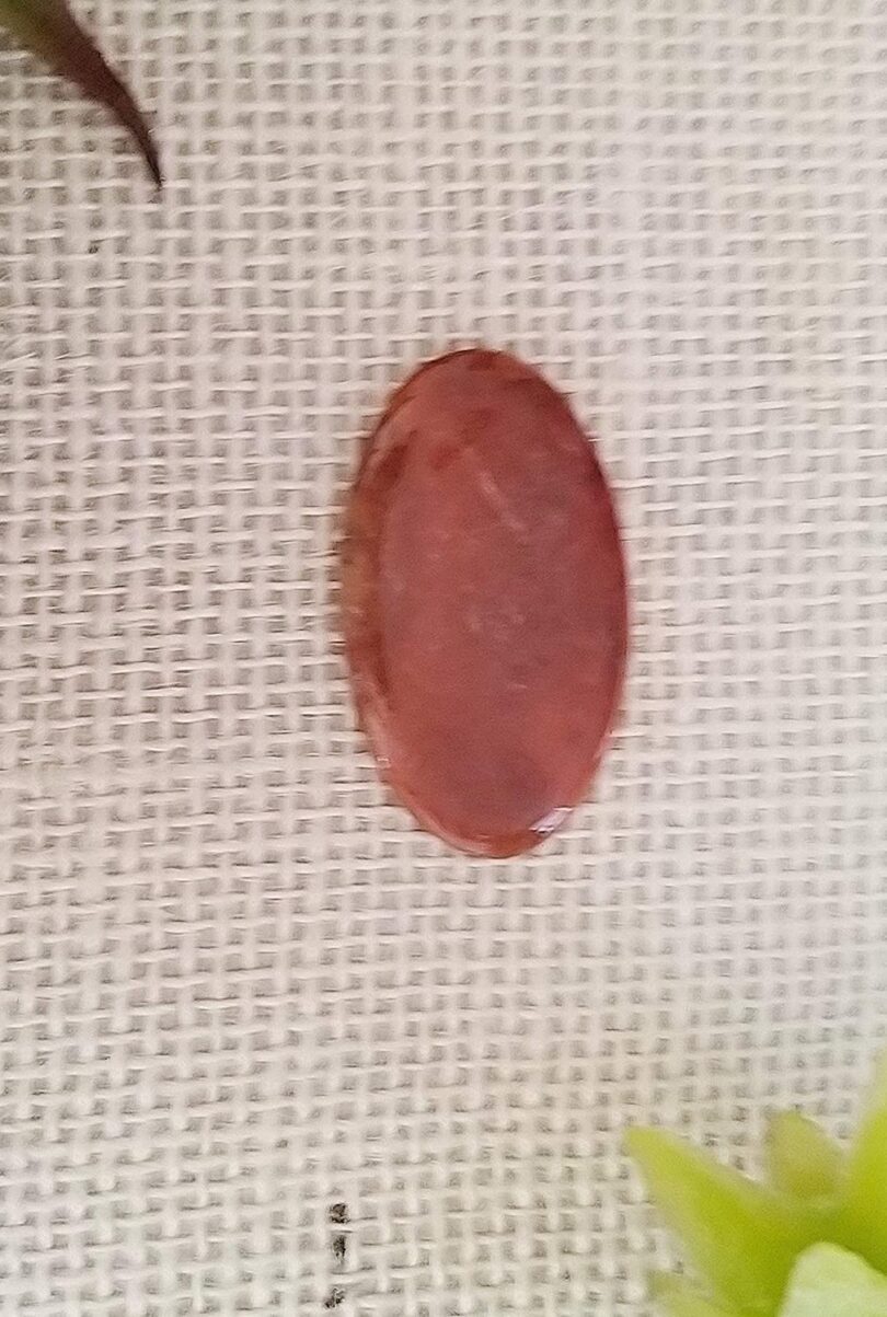 Sunstone Crystal Cabochon | 45mm Sunstone Pocket Palmstone | Natural Crystal Energy Cabochon | Healing Worry Stone | Meditation | Gift Energy Palmstone - Image 3