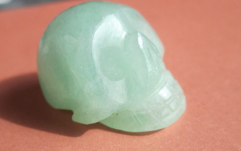 Aquamarine Crystal Skull | 30mm Crystal Skull | Crystal Skull Halloween Decoration | Aquamarine Skull Gift | Gift Skull Carving - Image 5