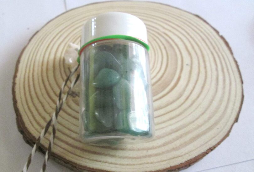 Green Aventurine Crystal chip bottle | 50 Gms. Natural Gemstone Chips | Manifestation Crystals Bottle | Crystal Chip healing bottle | Reiki Stone Chips | DIY CrystalL Chips - Image 4