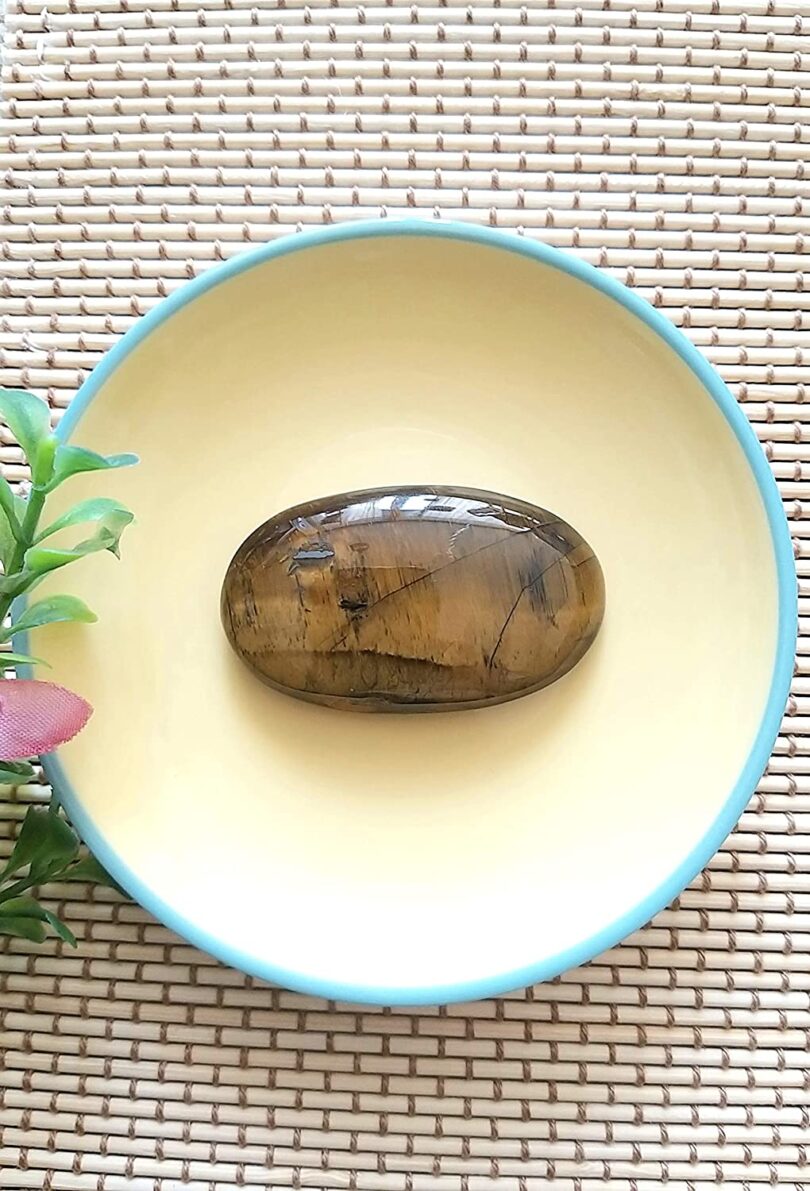 Tigers Eye Crystal Cabochon | 50mm Tigers Eye Cabochon | Crystal Energy Cabochon | Healing Stone | Meditation | Gift Tigers Eye Cabochon