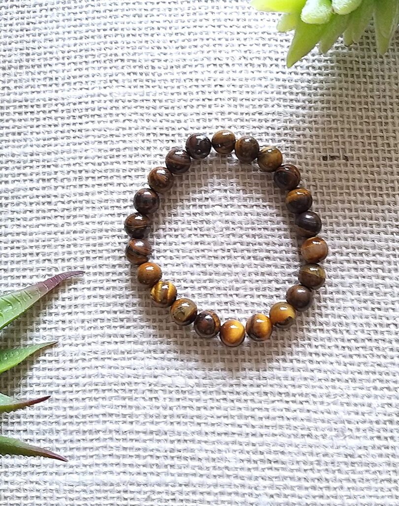 Tigers Eye Crystal bracelet | Tigers Eye Crystal Gemstone Bracelet | Healing Stone | Meditation | Gift Tigers Eye Crystal Energy Bracelet - Image 3