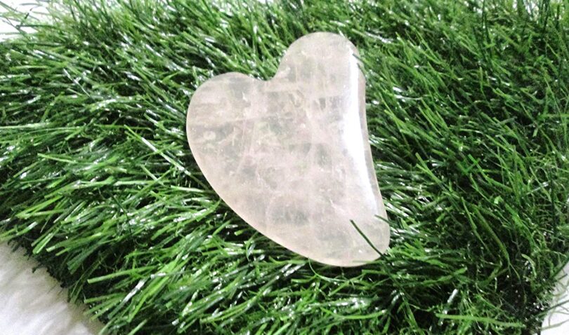 Rose Quartz Gua Sha Massage Tool | 75mm Crystal Massage Plate |Handmade Natural Crystal Gua Sha Board|Gift Rose Quartz Crystal Gua Sha Plate - Image 3