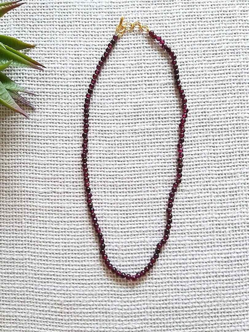 Garnet Energy Necklace | Natural Garnet Necklace | Crystal Energy Necklace | Healing stone | Gift Crystal Necklace - Image 3