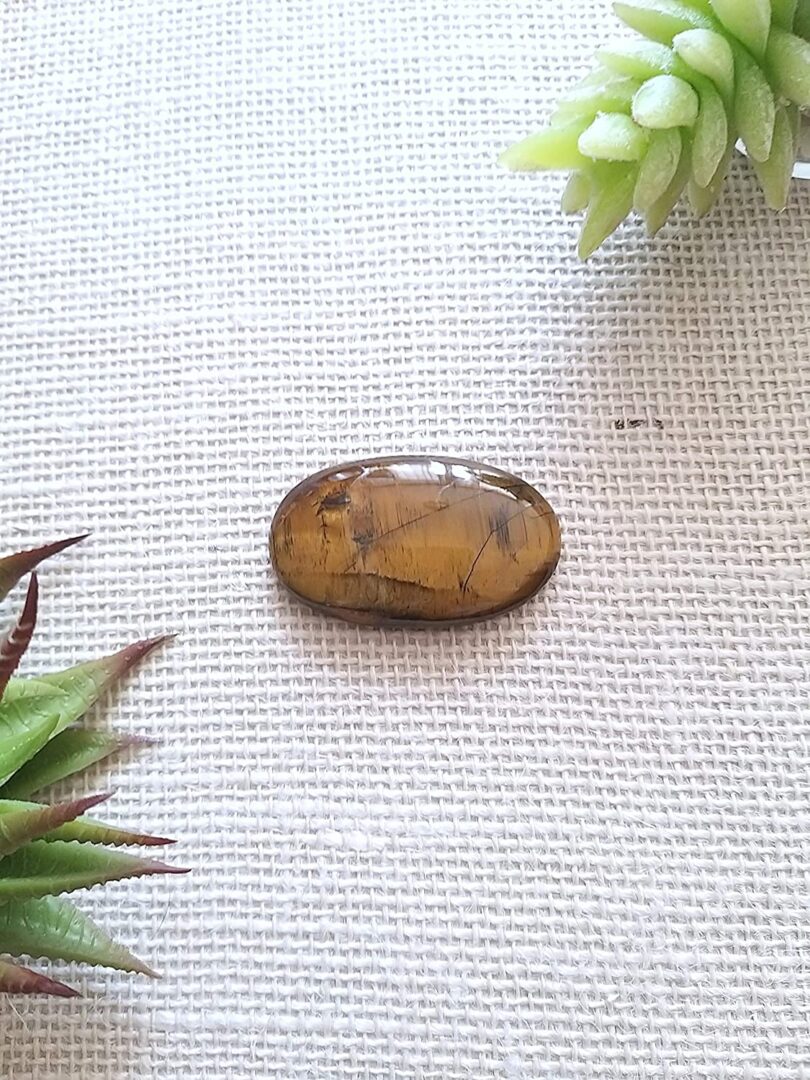 Tigers Eye Crystal Cabochon | 50mm Tigers Eye Cabochon | Crystal Energy Cabochon | Healing Stone | Meditation | Gift Tigers Eye Cabochon - Image 2