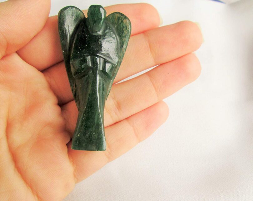 Green Aventurine Energy Angel | Green Aventurine Crystal Angel | 60mm Energy Angel | Healing Crystal Meditation | Gift Crystal Energy Angel - Image 5