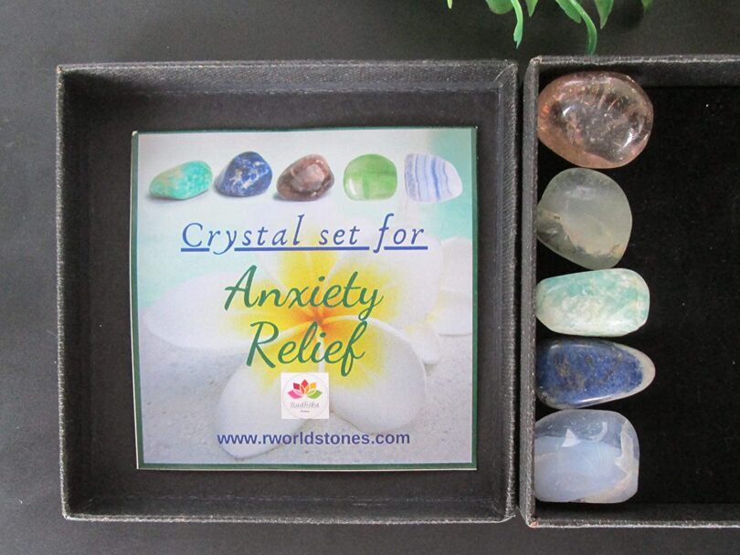 Manifestation Crystal Set | Anxiety Relief Crystal Set | Crystals For Relief From Anxiety | 5 Lovely Crystals in Gift Box - Image 4