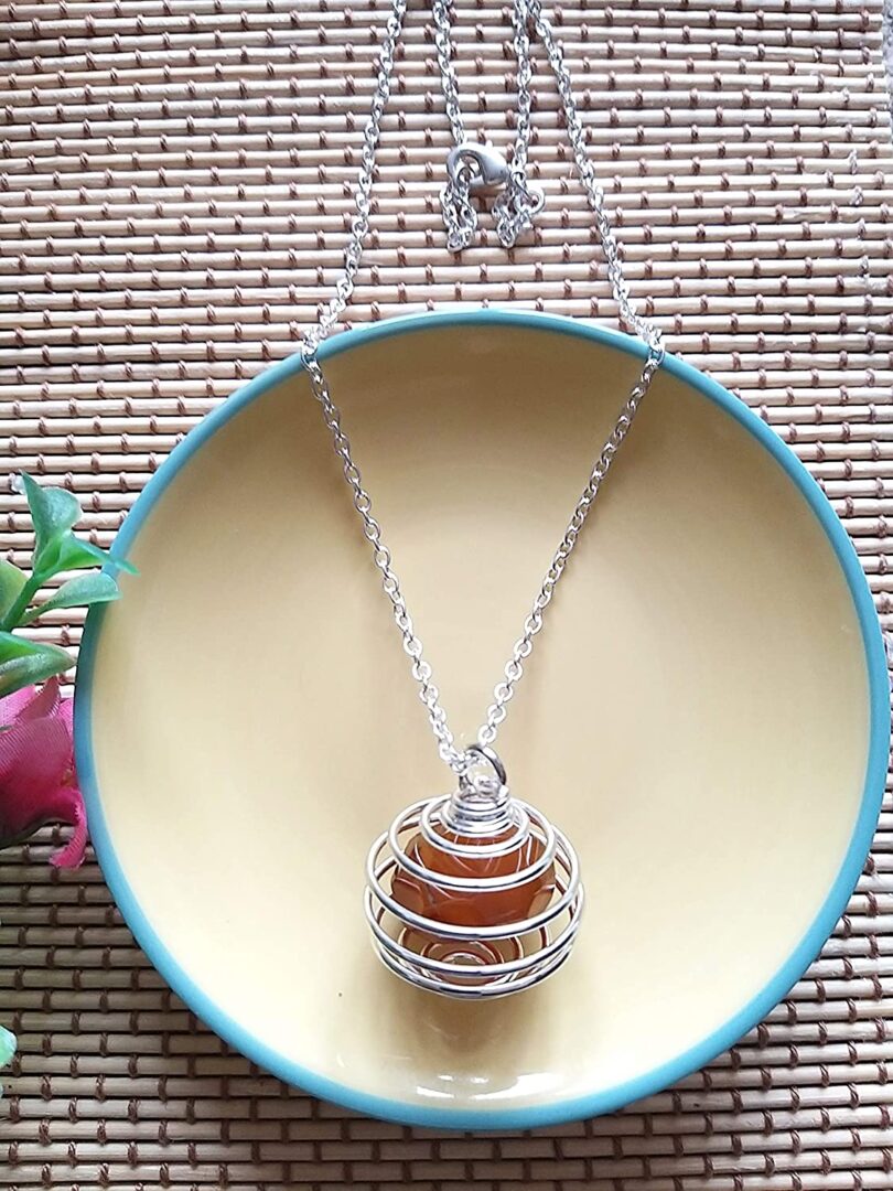 Citrine Crystal Pendant Necklace | Citrine Natural Gemstone Necklace | Citrine Crystal Energy | Gift Crystal Energy Necklace | Gift for Her - Image 2