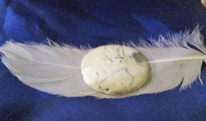 Dendritic Opal Crystal Cabochon | 40mm Dendritic Opal Pocket Palmstone | Natural Crystal Energy Cabochon | Healing Worry Stone | Meditation | Gift Energy Palmstone