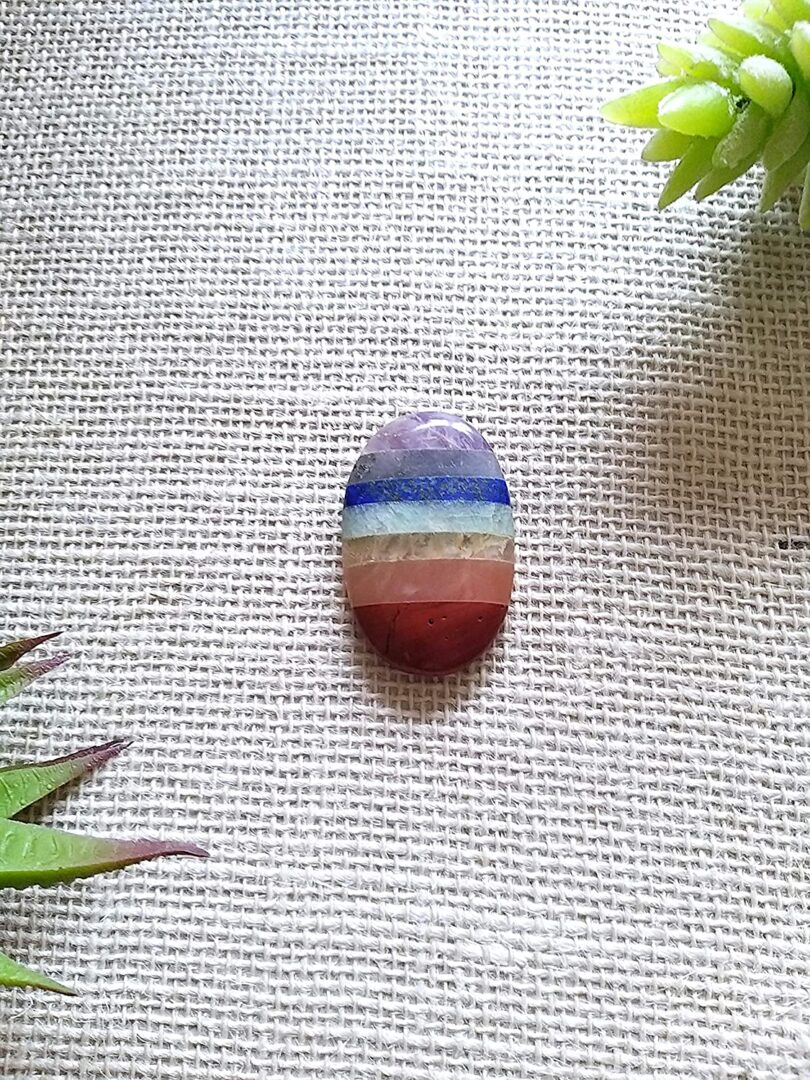 7 Chakra Crystal Cabochon | 7 Chakra Energy Cabochon | Crystal Energy Cabochon | Healing Crystals | Meditation | Gift 7 Chakra Energy Cabochon - Image 3