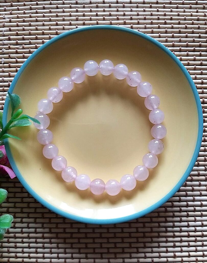 Rose Quartz Crystal Bracelet | Natural Rose Quartz Bracelet | Healing Stone | Meditation | Gift Rose Quartz Crystal Bracelet | Gift for Her - Image 2