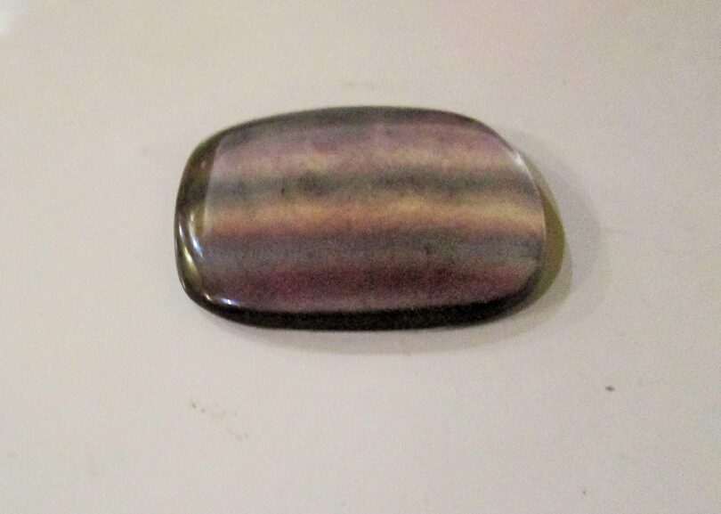 Fluorite Crystal Cabochon | 50mm Fluorite Pocket Palmstone | Natural Crystal Energy Cabochon | Healing Worry Stone | Meditation | Gift Energy Palmstone - Image 3