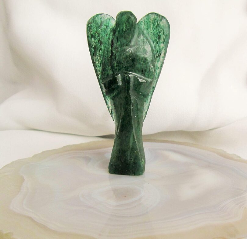 Green Aventurine Energy Angel | Green Aventurine Crystal Angel | 60mm Energy Angel | Healing Crystal Meditation | Gift Crystal Energy Angel - Image 3