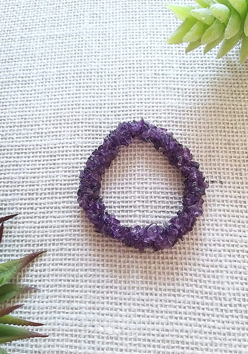 Amethyst Crystal Bracelet | Natural Amethyst Bracelet | Healing Stone | Meditation | Gift Amethyst Crystal Energy Bracelet - Image 3