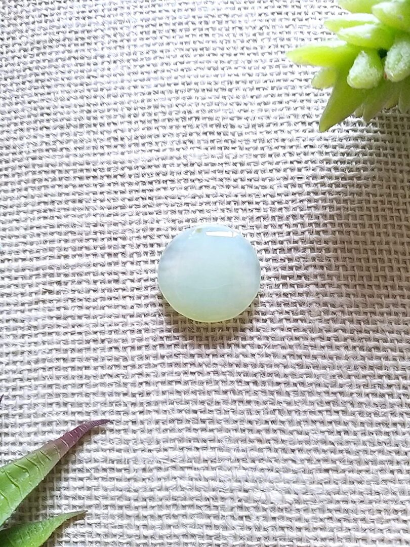 Aquamarine Blue Crystal Cabochon | Auamarine Blue Crystal Energy Cabochon | 30mm Crystal Cabochon | Healing Crystal | Gift Energy Cabochon