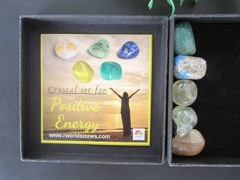 Manifestation Crystal Set | Positive Energy Crystal Set | Crystals To Gain Positive Energy | 5 Lovely Crystals in Gift Packing - Image 4