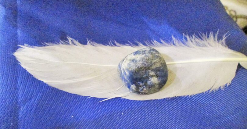 Sodalite Crystal Cabochon | 25mm Sodalite Pocket Palmstone | Natural Crystal Energy Cabochon | Healing Worry Stone | Meditation | Gift Energy Palmstone - Image 3