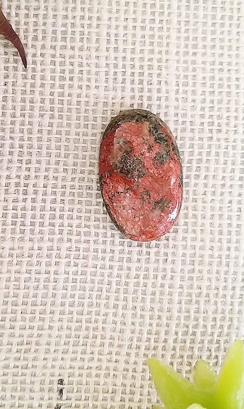 Unakite Crystal Cabochon | 30mm Unakite Pocket Palmstone | Natural Crystal Energy Cabochon | Healing Worry Stone | Meditation | Gift Energy Palmstone - Image 2