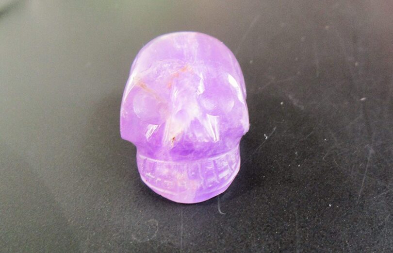 Amethyst Crystal Skull | 30mm Crystal Skull | Crystal Skull Halloween Decoration | Amethyst Skull Gift | Gift Skull Carving - Image 4