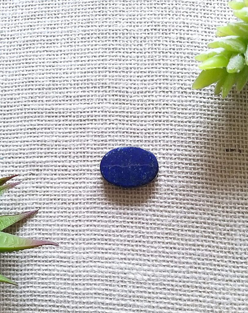 Lapis Lazuli Crystal Cabochon | Natural Lapis Lazuli Crystal | 30mm Crystal Cabochon | Healing Crystal | Meditation | Gift Crystal Cabochon - Image 3