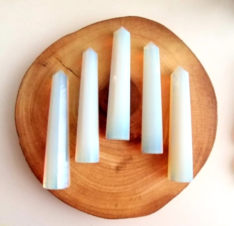 Opalite Crystal Point | 120mm Large Opalite Tower | Crystal Energy Point | Opalite Healing Wand | Meditation | Gift Opalite Energy Point