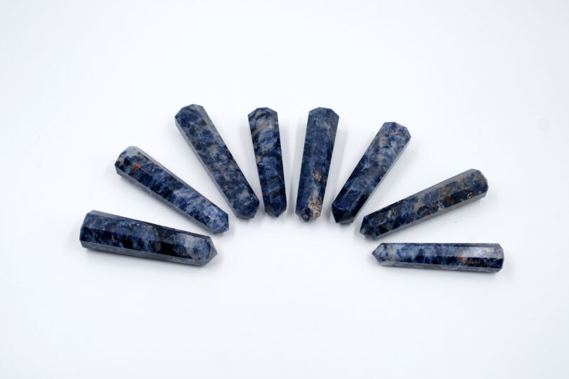 Sodalite Crystal Point | 90mm Large Sodalite Tower | Crystal Energy Healing Wand | Meditation | Gift Sodalite Energy Point