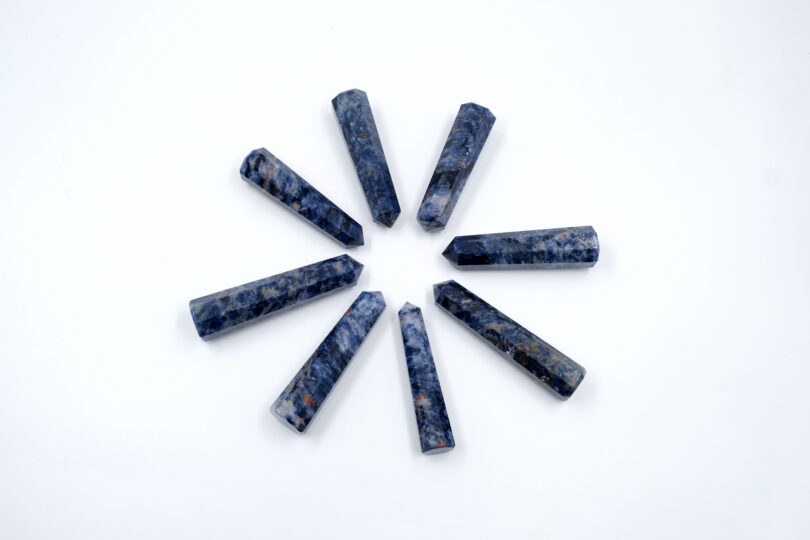 Sodalite Crystal Point | 110mm Large SodaliteTower | Crystal Energy Healing Wand | Meditation | Gift Sodalite Energy Point