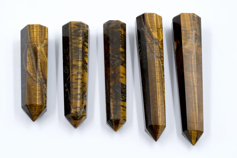 Tigers Eye Crystal Point | 120mm Large Tigers Eye Tower | Crystal Energy Healing Wand | Meditation | Gift Tigers Eye Energy Point