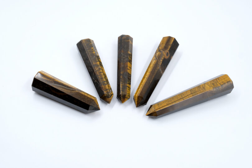 Tigers Eye Crystal Point | 90mm Large Tigers Eye Tower | Crystal Energy Healing Wand | Meditation | Gift Tigers Eye Energy Point