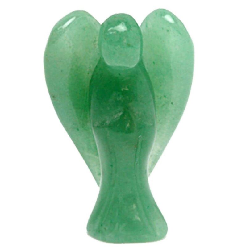 RadhikaGems Aventurine Light Green Energy Angel | Light Green Aventurine Crystal Angel | 60mm Energy Angel | Healing Crystal Meditation | Gift Crystal Energy Angel Decorative Showpiece  -  10.5 cm (Crystal, Green) - Image 3